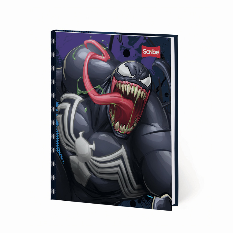 Imagen Cuaderno cosido pasta dura 100h cuadros Spiderman Max 5