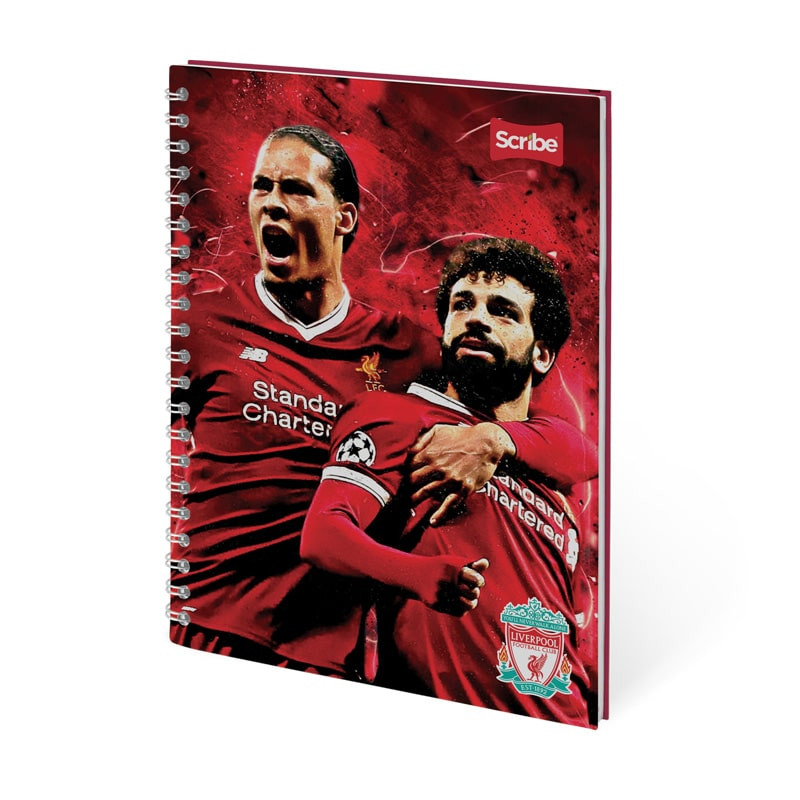 Imagen Cuaderno espiral pasta dura 80h cuadros Liverpool 5