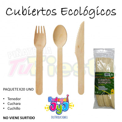 ImagenCubiertos Ecológicos x20