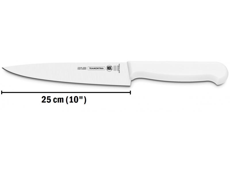 Cuchillo para carne mango blanco 10pulg