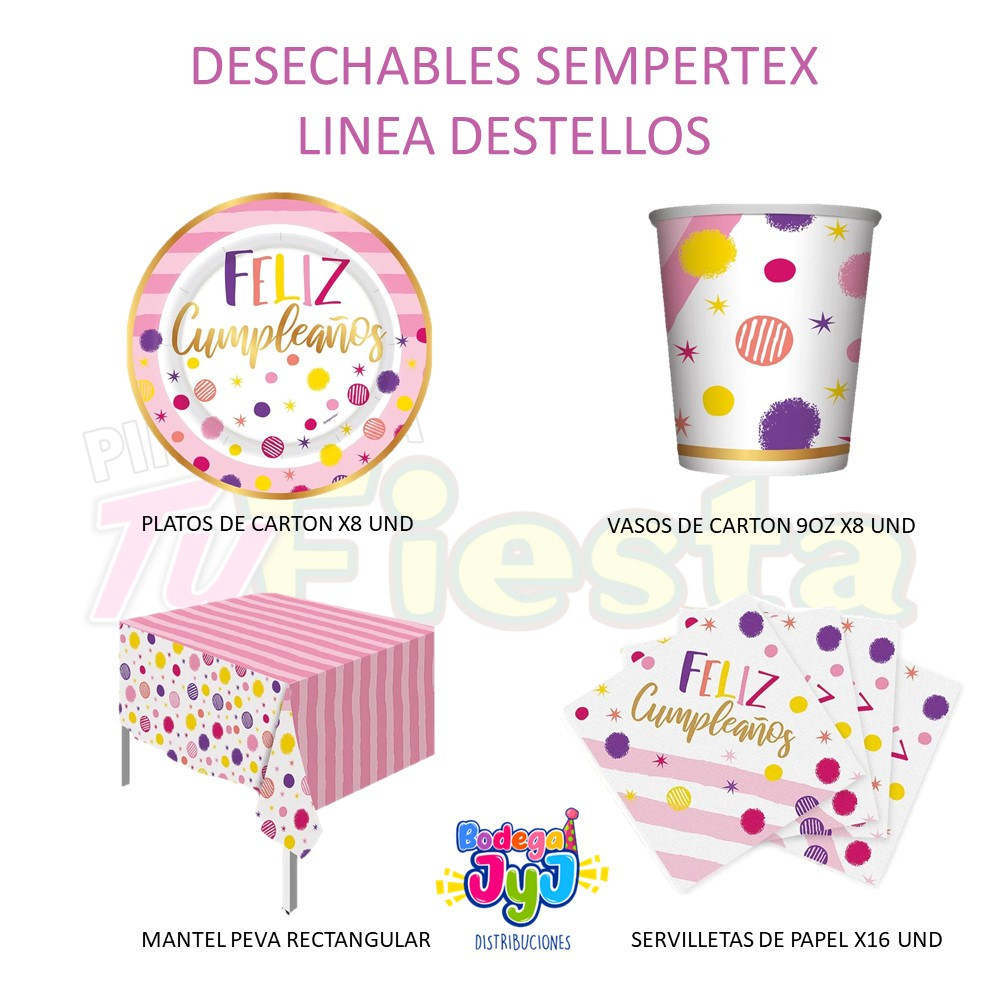Imagen Desechables Linea Destellos Sempertex  1
