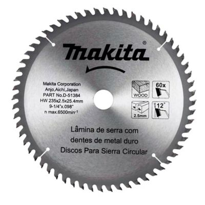 Imagen Disco de sierra 9-1/4 X 60 para madera D-51384 Makita
