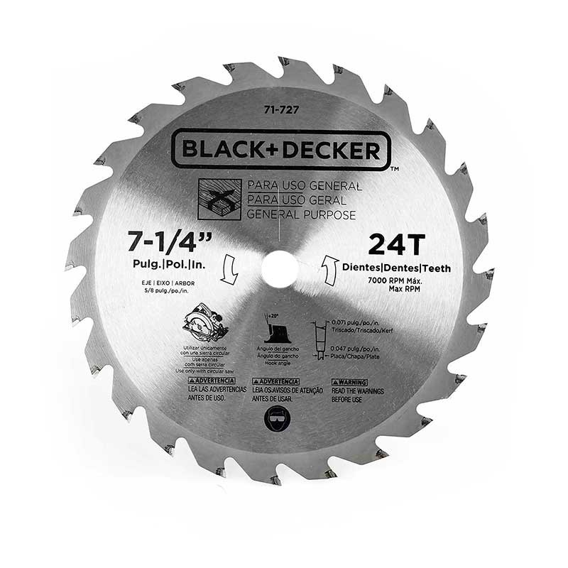 Imagen Disco de sierra Black & Decker de 7-1/4 Pulg. 71-727 Black + Decker 1