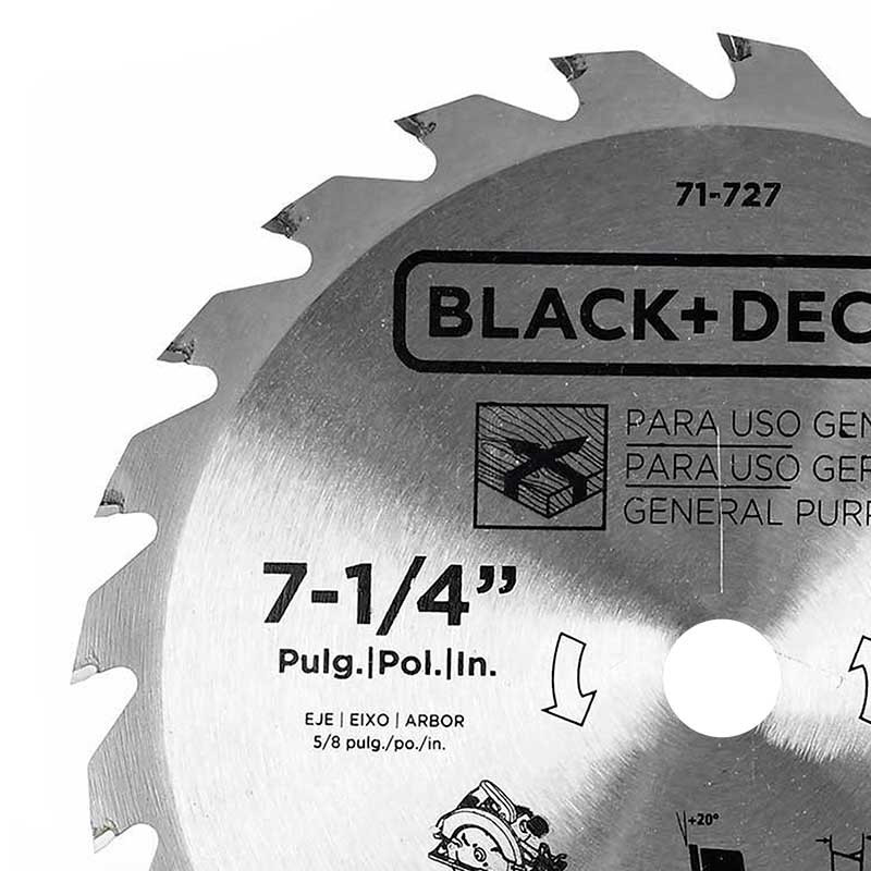 Imagen Disco de sierra Black & Decker de 7-1/4 Pulg. 71-727 Black + Decker 2