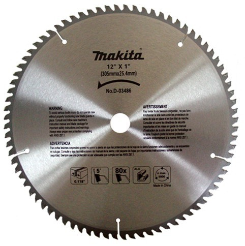 Imagen Disco de sierra de aluminio 12"X80 D-03486 Makita