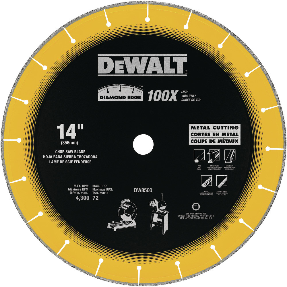 Imagen Disco diamantado 14"  para metal DW8500 Dewalt
