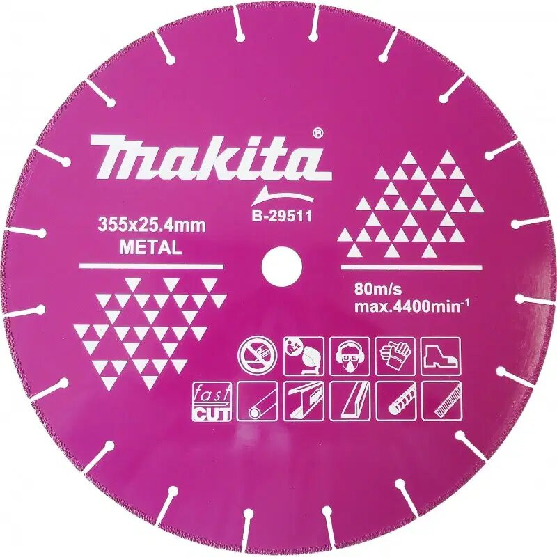 Imagen Disco diamantado para corte de metal 14" uso industrial B-29511 Makita