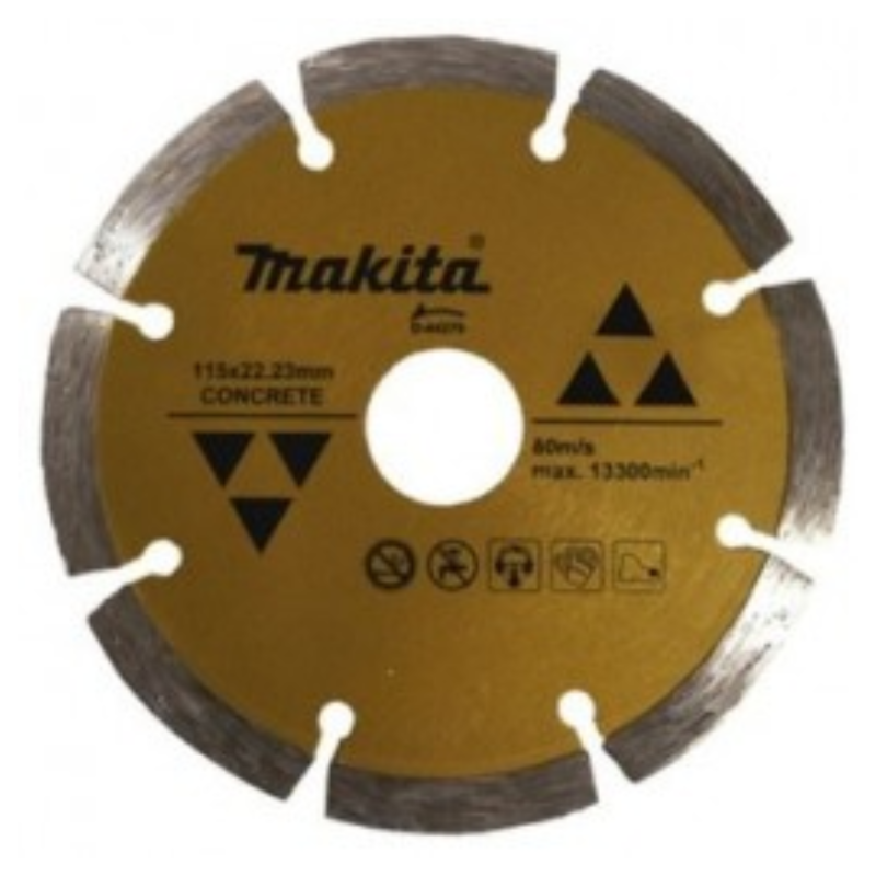 Imagen Disco diamantado segmentado 4 1/2"seco/concreto, dorado D-44270 Makita 1
