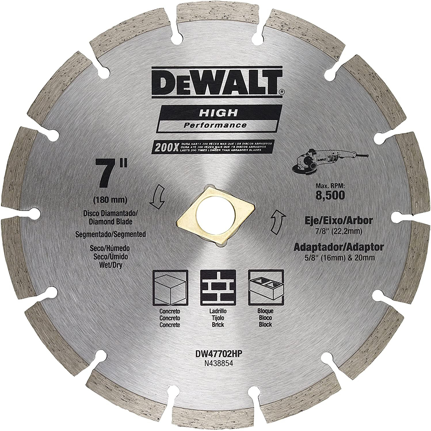 Imagen Disco diamantado segmentado DW47702HP Dewalt 1
