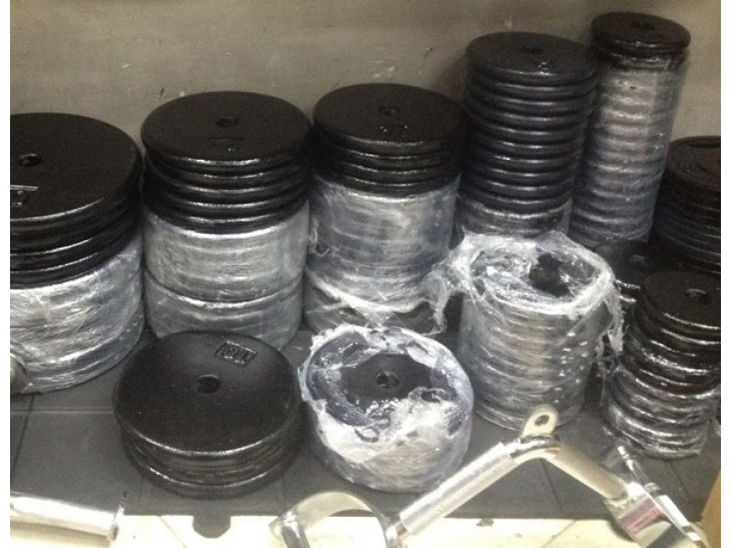 Discos de pesas de hierro fundido 30 mm estándar 1,25 kg - 20 kg