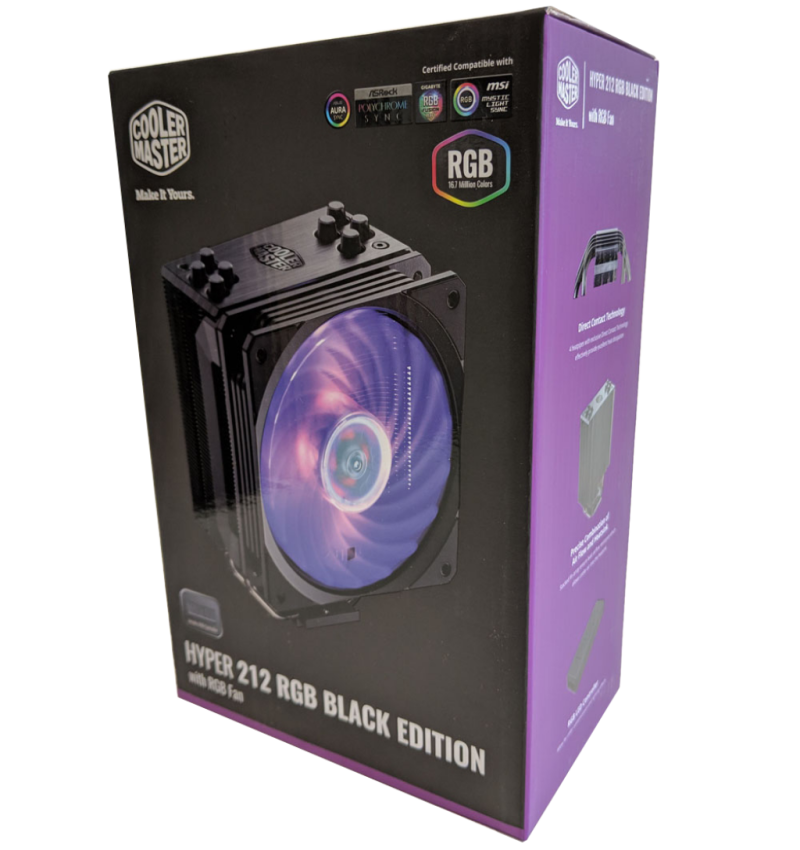 Imagen Disipador Cooler Master HYPER 212 RGB Black Edition  2