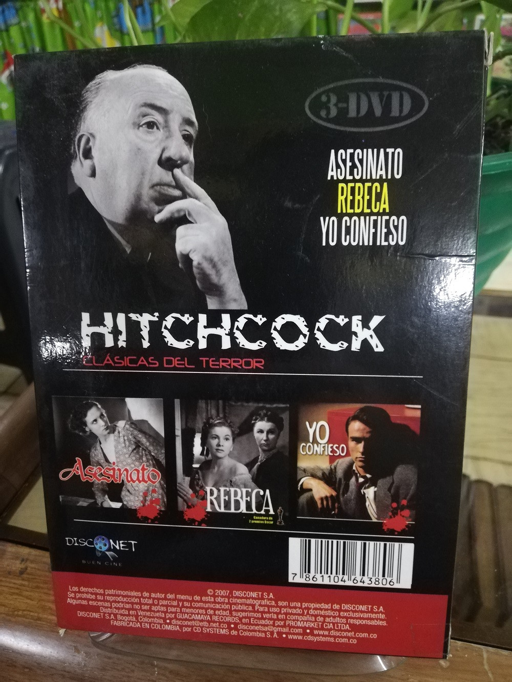 Imagen DVD ALFRED HITCHCOCK - CLÁSICAS DEL TERROR - DVD X 3 2