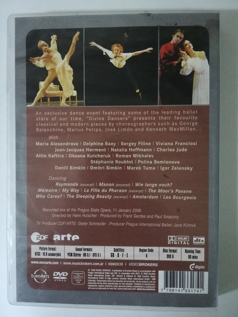 Imagen DVD DIVINE DANCERS - JUDE/SEMIONOVA/SIMKIN/ZELENSKY 2
