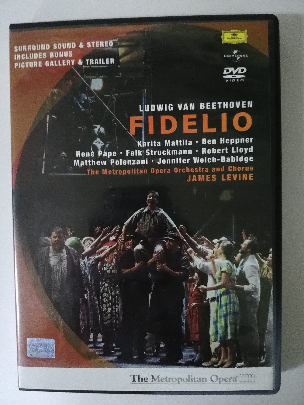 Imagen DVD FIDELIO - THE METROPOLITAN OPERA ORCHESTRA AND CHORUS 1