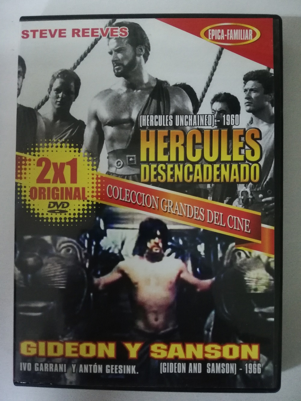 Imagen DVD HERCULES DESENCADENADO/GIDEON Y SANSON - COLECCIÓN GRANDES DEL CINE 1