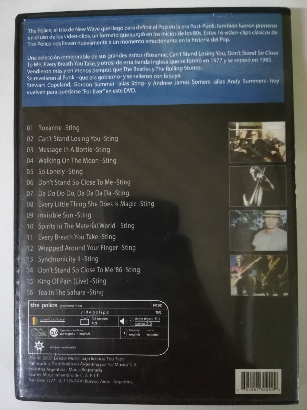 Imagen DVD THE POLICE - GREATEST VIDEO HITS 2