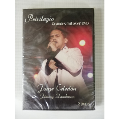ImagenDVD X 2 JORGE CELEDÓN & JIMMY ZAMBRANO - PRIVILEGIO, GRANDES EXITOS EN DVD