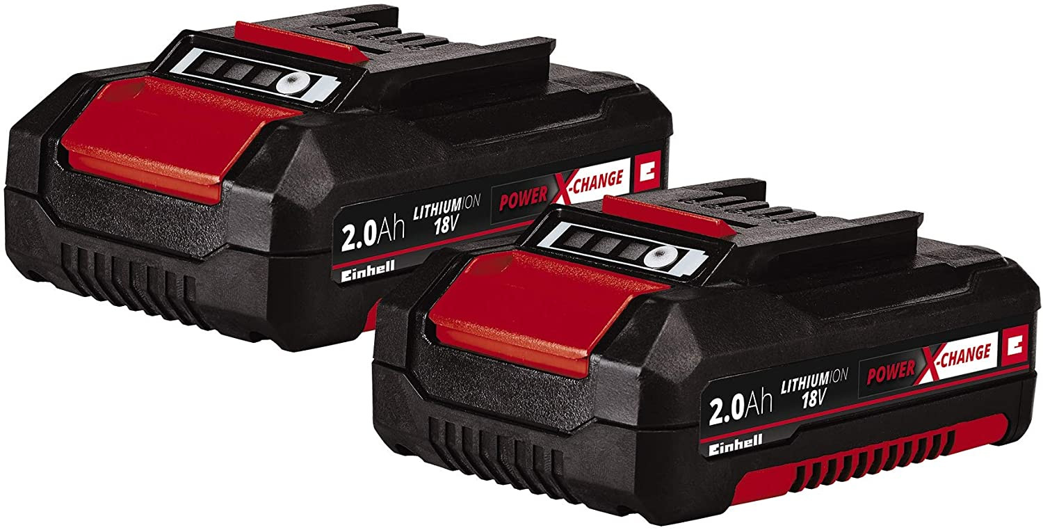 Imagen Einhell Pack Doble de baterías 2,0 Ah Power X-Change 4511488