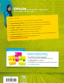 Imagen Génération A1 Méthode de Francais livre+cahier CD+DVD 2