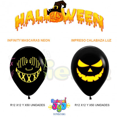 ImagenGlobo Infinity Neón Halloween Sempertex 