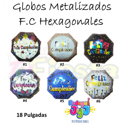 ImagenGlobo Metal F.C Hexagonales 