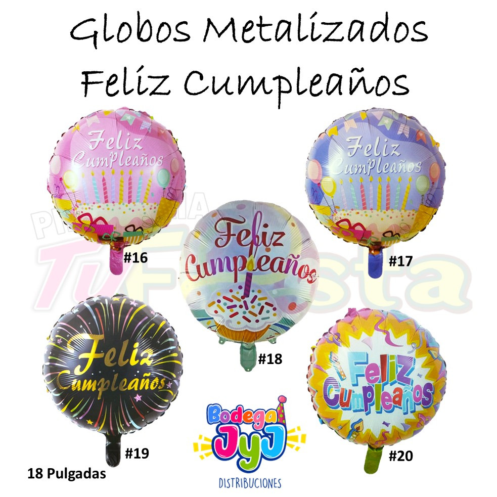 Imagen Globo Metalizado Feliz Cumpleaños 18" 4