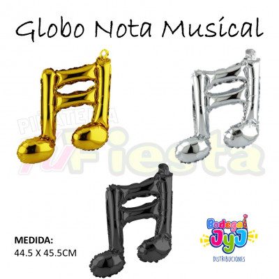 ImagenGlobo Metalizado Nota Musical 