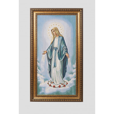 ImagenGobelino De Virgen Milagrosa  De 90 x 50 cm