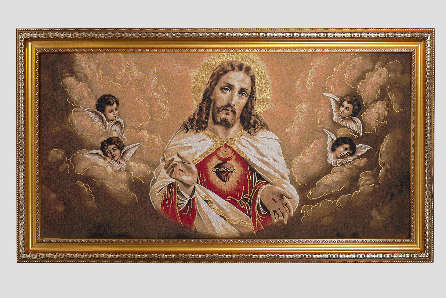Imagen Gobelino Sagrado Corazón De Jesus De 135 x 75 cm