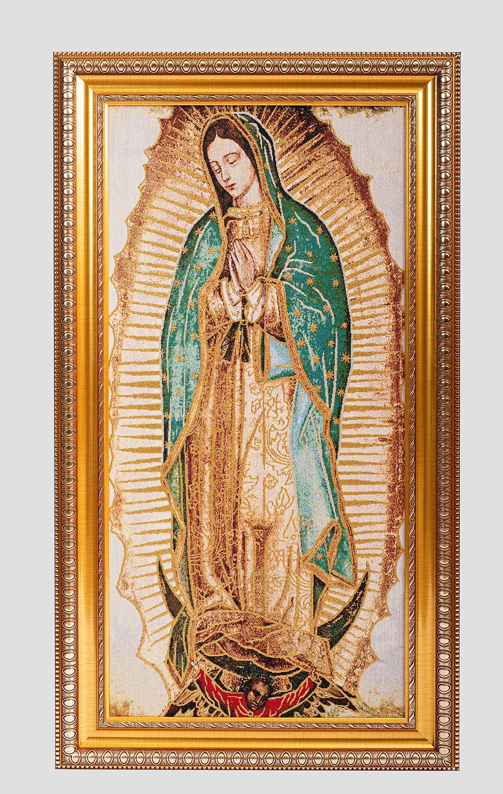 Imagen Gobelino Virgen De Guadalupe De 90 x 50 cm 1