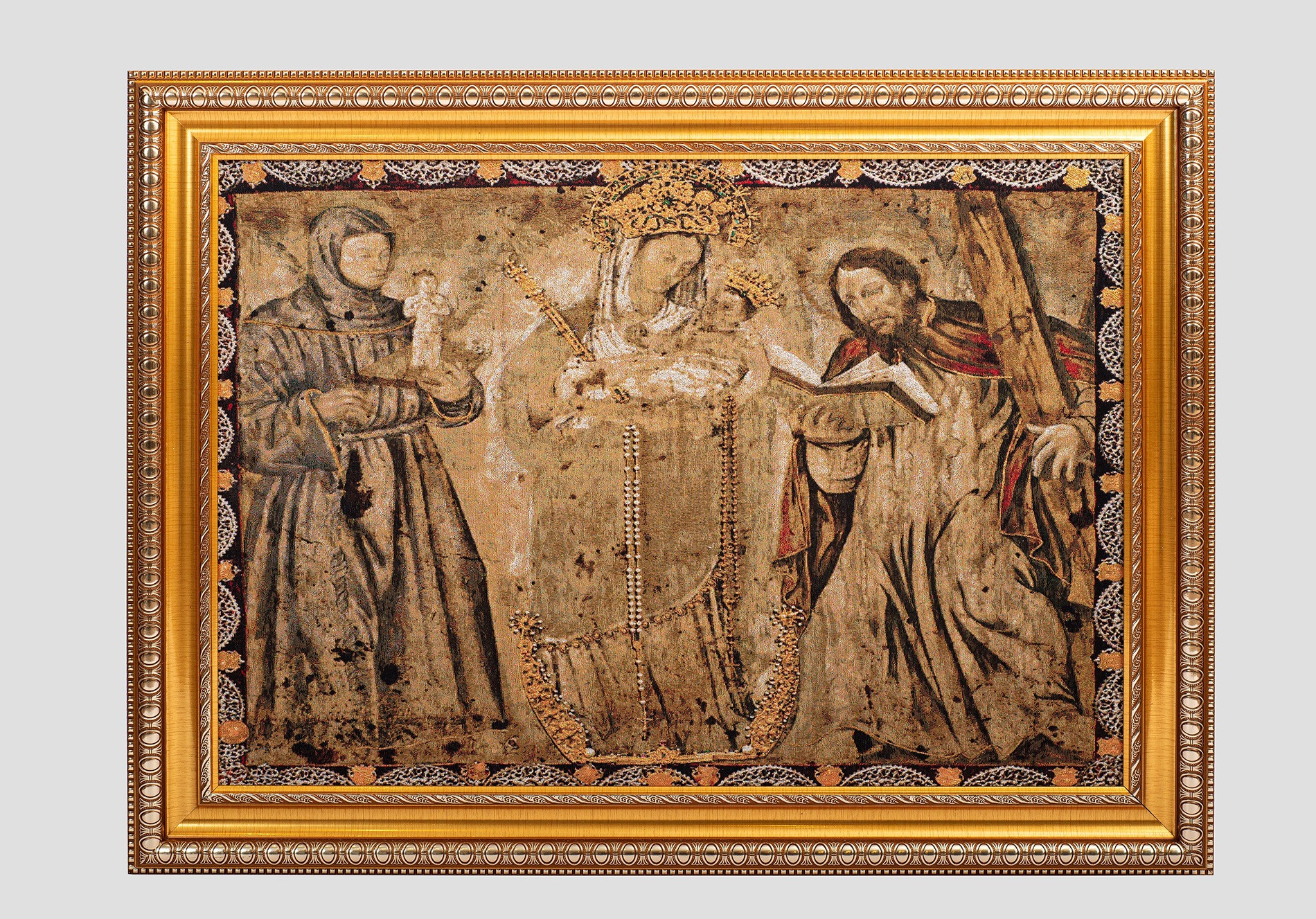 Imagen Gobelino Virgen del Rosario de Chiquinquirá De 85 x 60 Cm 