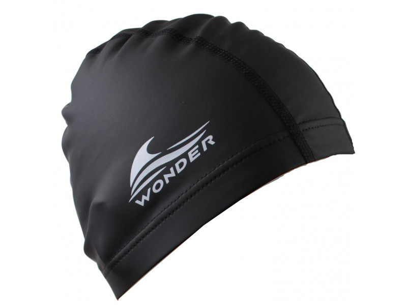 Gorros para Piscina de Lycra Negro, Gorro de Natacion