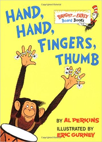 Imagen Hand, Hand, Fingers, Thumb (Bright & Early Board Books), Perkins, Al