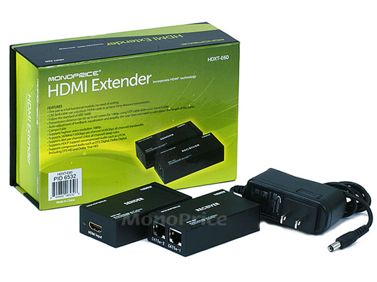 Imagen HDMI Extender 60 metros por UTP Cat 5E/Cat6
