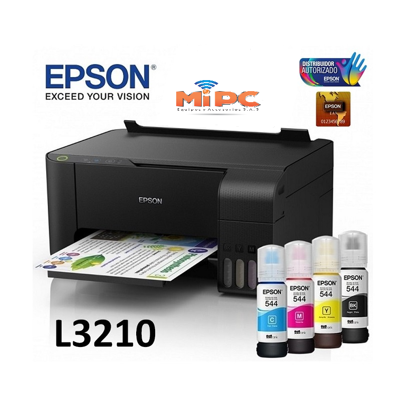 Imagen Impresora Epson L3210 Multifuncional con Sistema de Tinta Continua 1