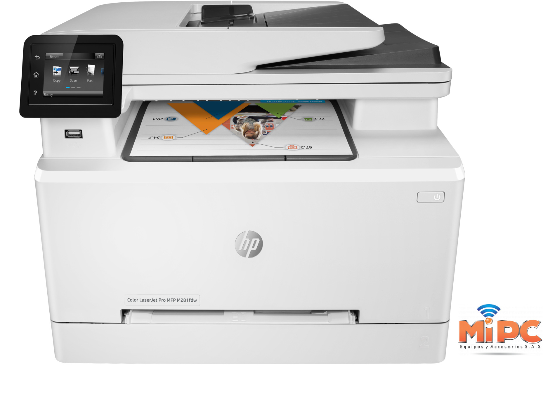 Imagen Impresora Multifunción HP Color LaserJet Pro M281fdw 