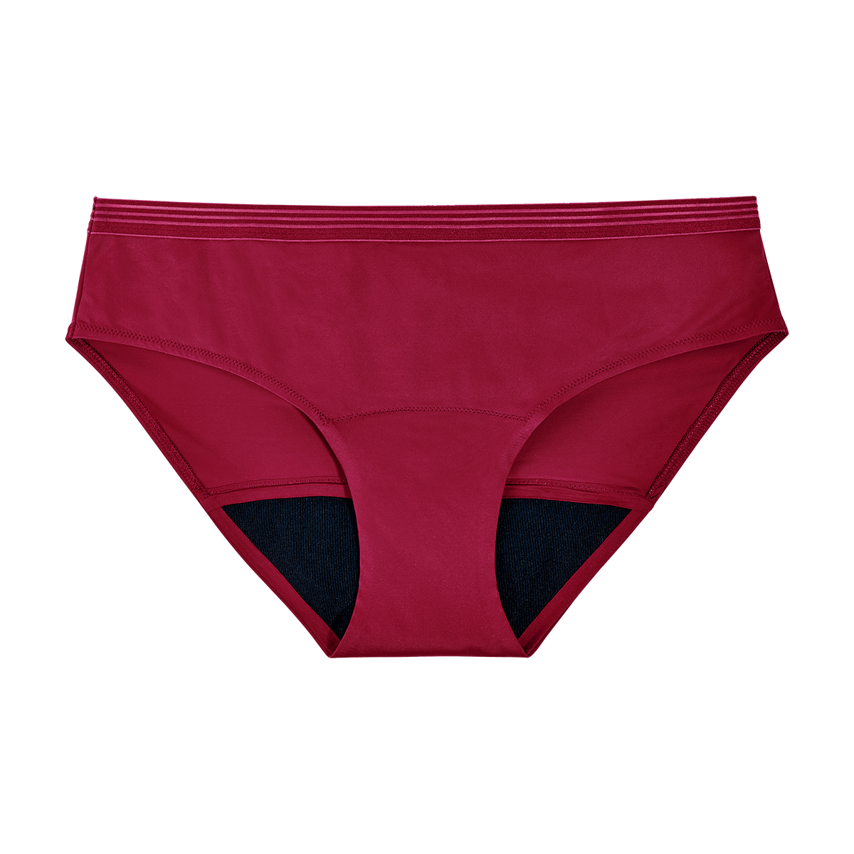 Imagen Inactiva Combo Hipster Negro + Hipster Vinotinto + Bikini Vinotinto + Bikini Negro - Flujo Regular 10