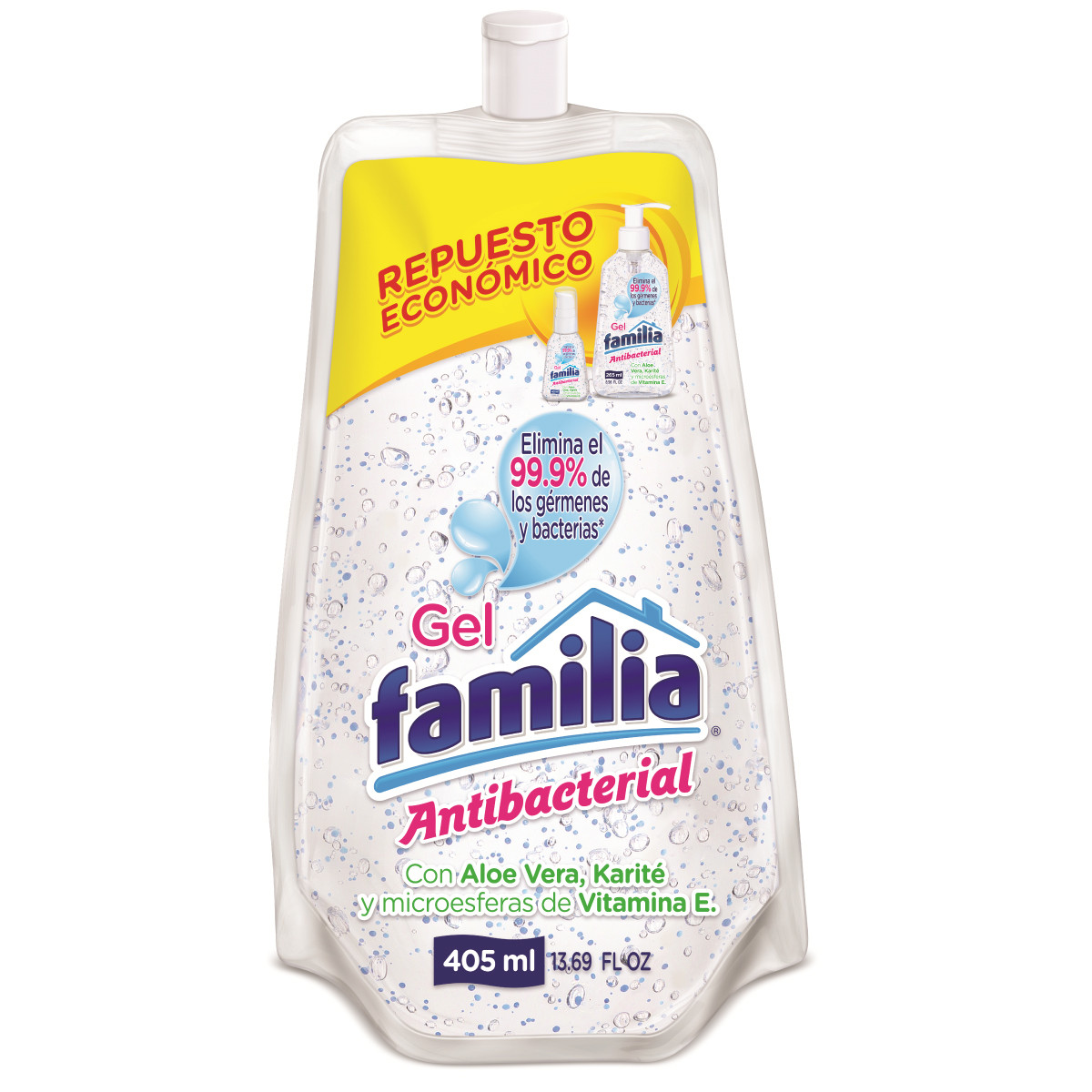 Imagen Inactiva Gel Familia Antibacterial Repuesto X 405 ml 1