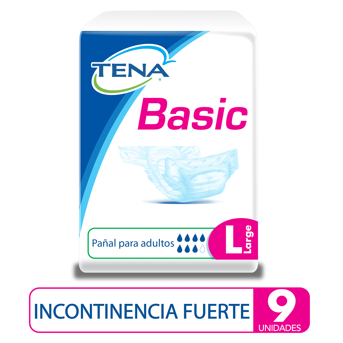 Imagen Inactiva Pañal TENA Basic L x 9 Und