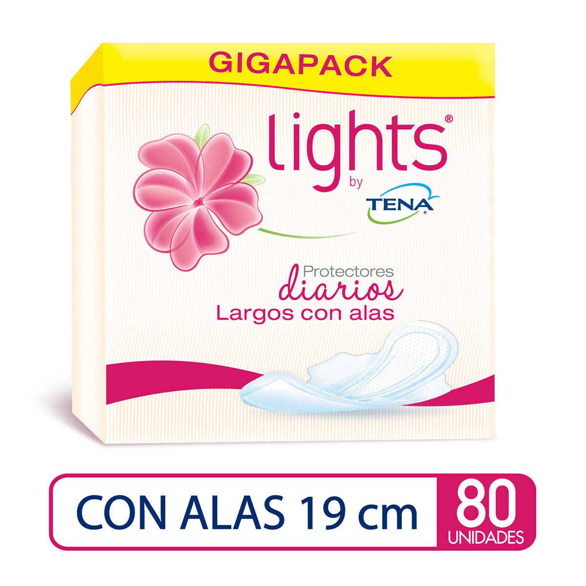 Imagen Inactiva Protector Femenino Lights by TENA Largo x 80 Und