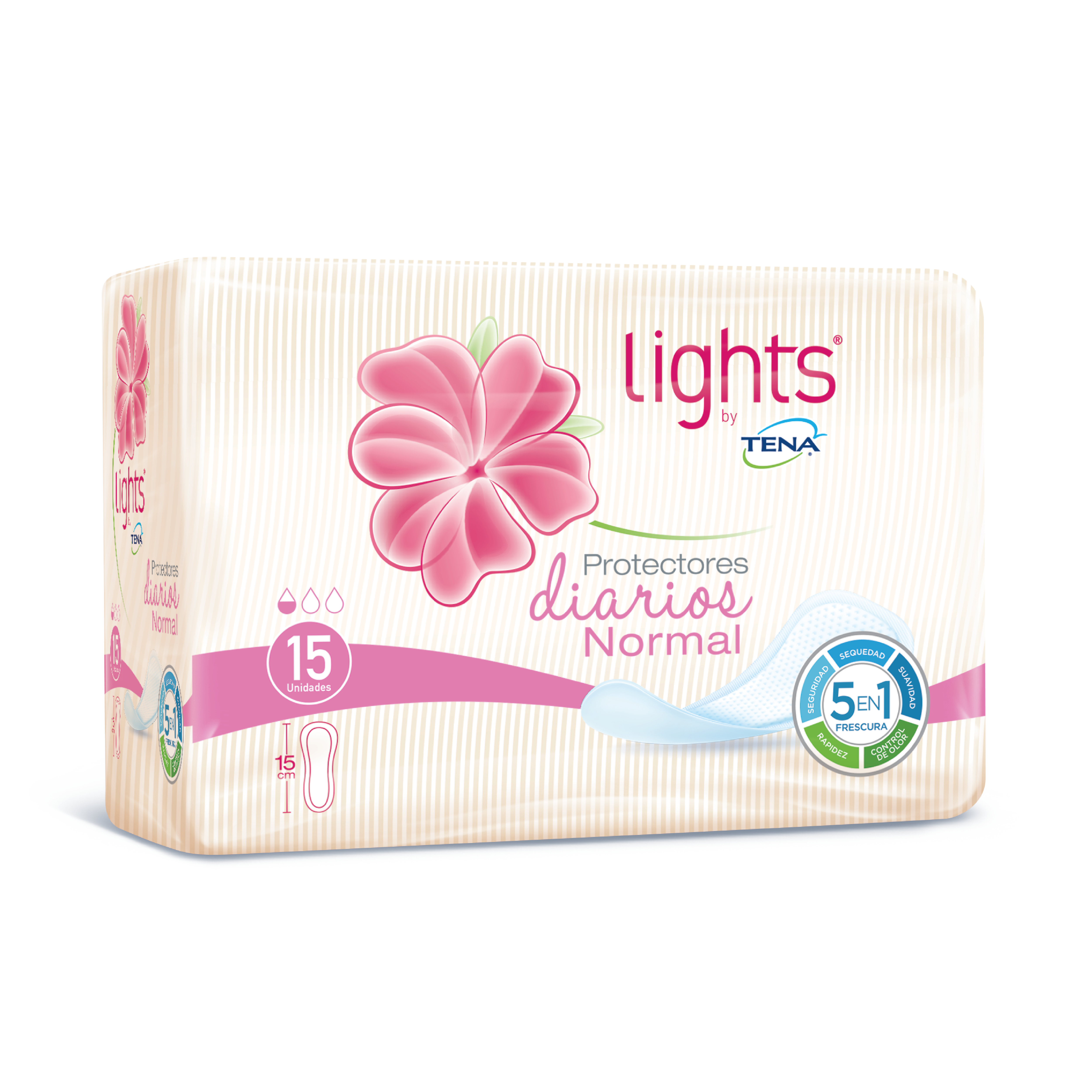 Imagen Inactiva Protector Femenino Lights by TENA Normal x 15 Und 2
