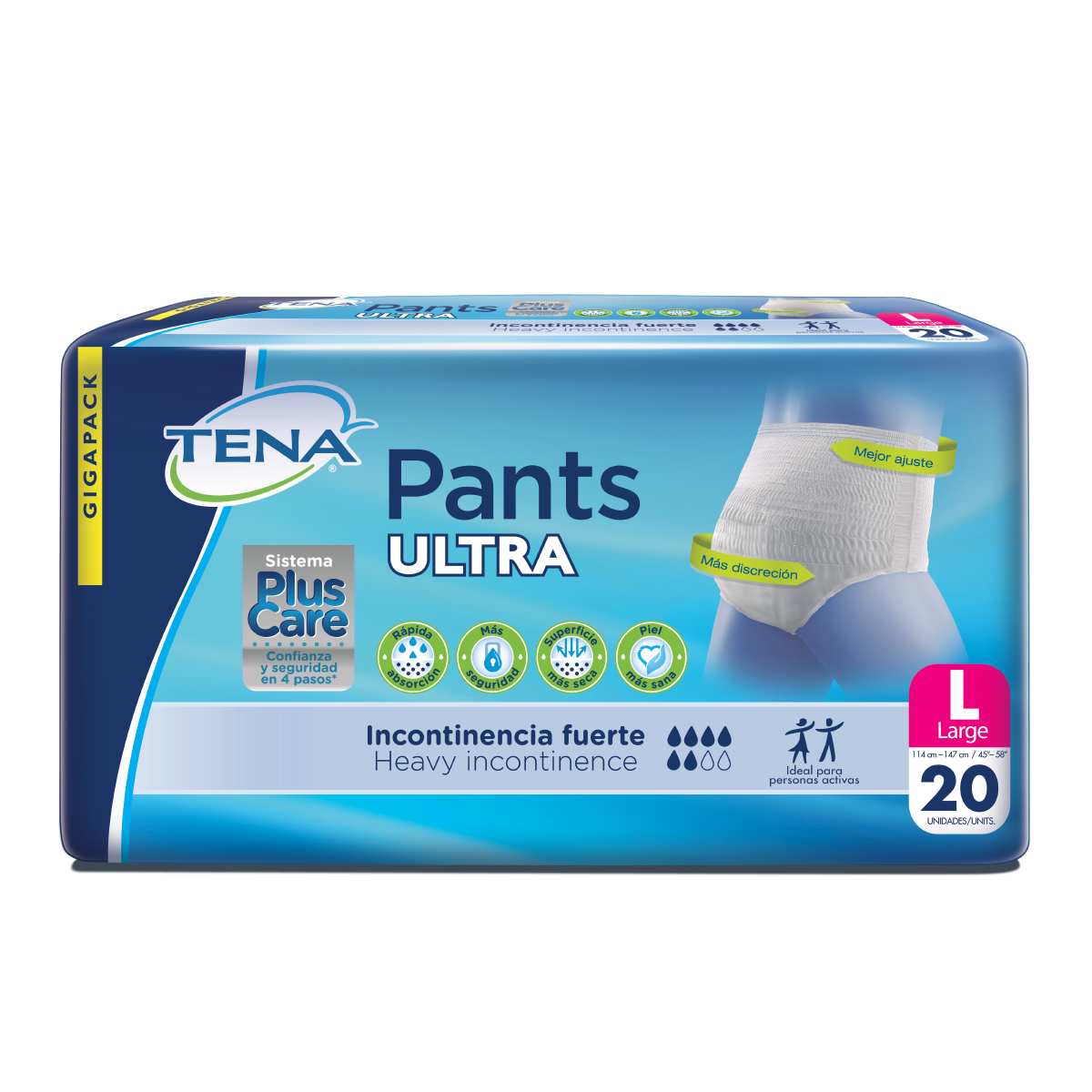 Imagen Inactiva Ropa interior absorbente TENA Pants Ultra L x 20 Und 2