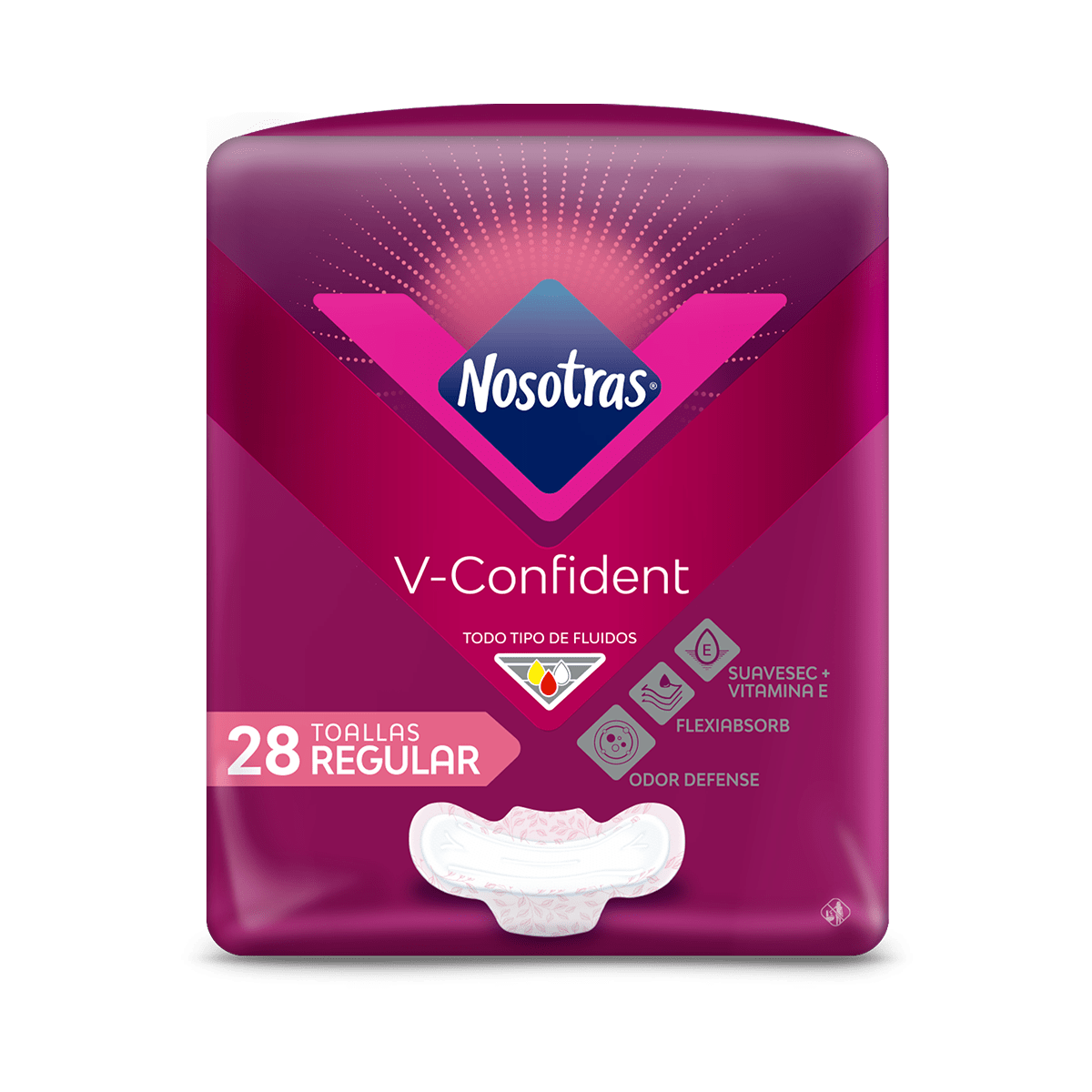 Inactiva Toallas Higiénicas Nosotras V Confident Regular X 28nd 49073 Familia 8152