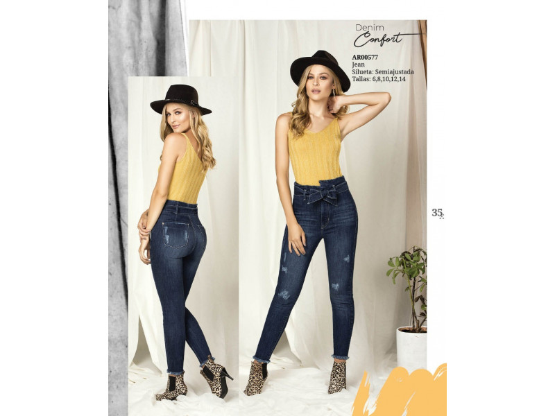 Jeans formal mujer hot sale