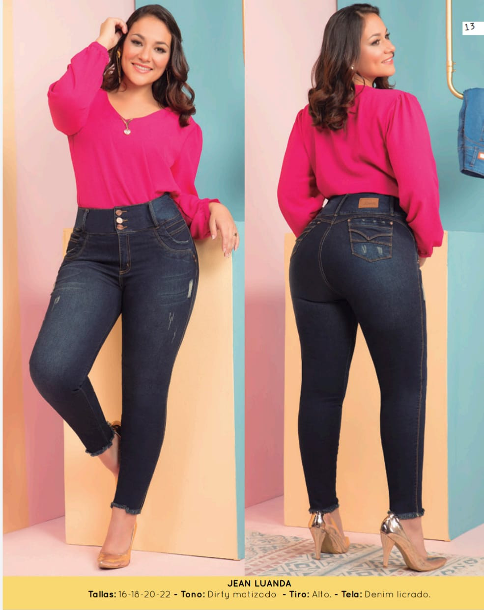 Jeans tallas grandes T80A Colombiamoda basic trends moda