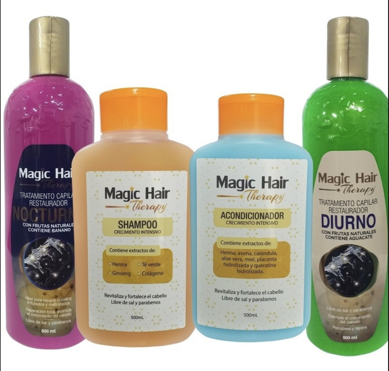 Imagen Kit Crecimiento Intensivo, Nutrición y Restauración Magic Hair 1