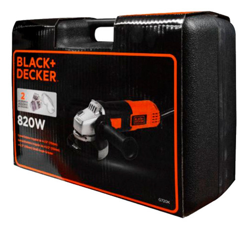 Imagen Kit pulidora 820w 11000 rpm + guantes + gafas + caja plástica G720K-B3 Black + Decker 5