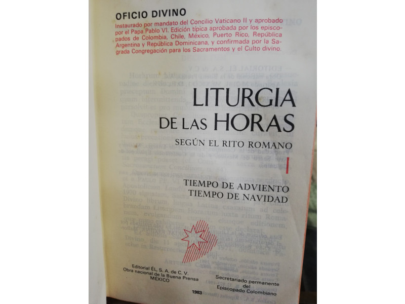 LA LITURGIA DE LAS HORAS EN 2 TOMOS 38913891 Libreria Atlas