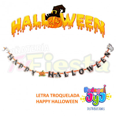 ImagenLetra Troquelada Happy Halloween 