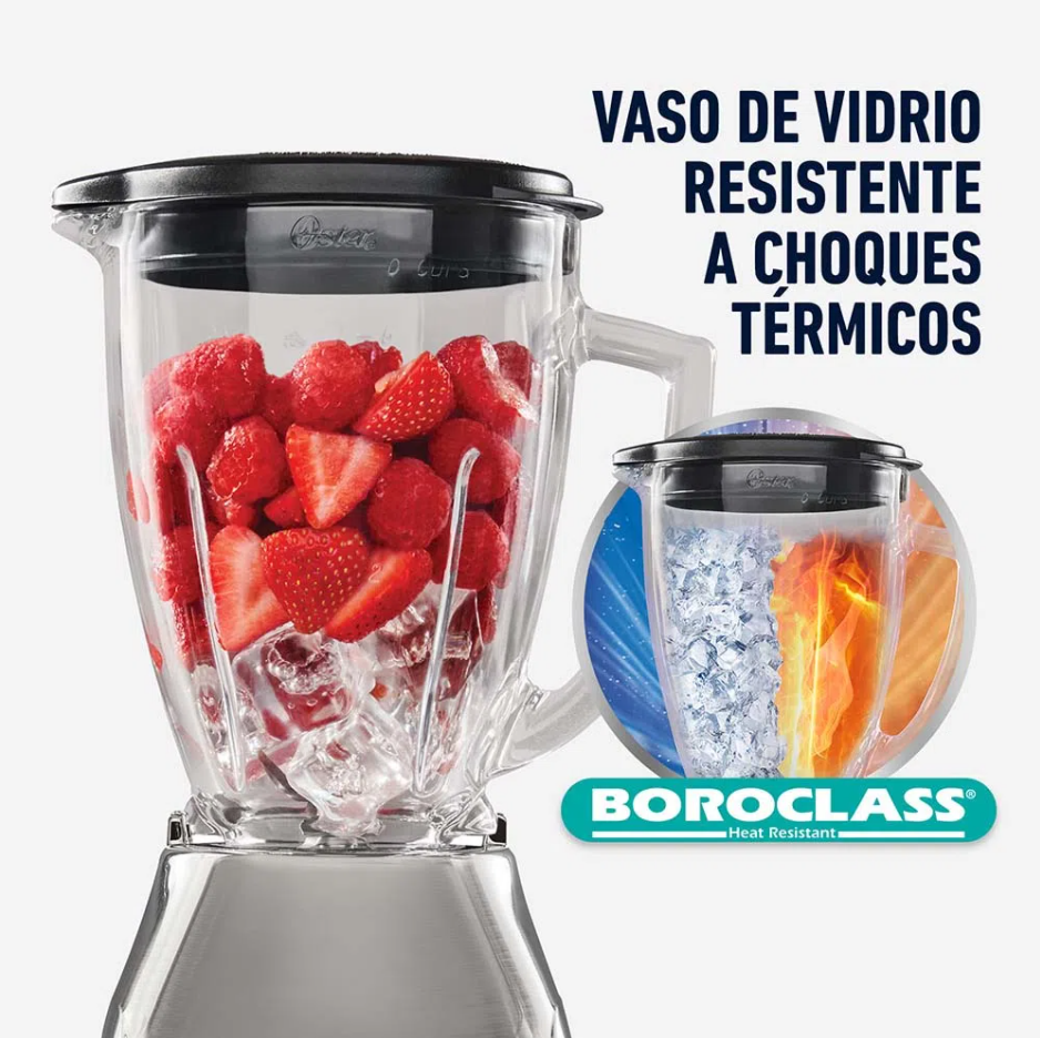 Imagen Licuadora Oster® con vaso de vidrio y control de perilla BLSTKAGNRD 4